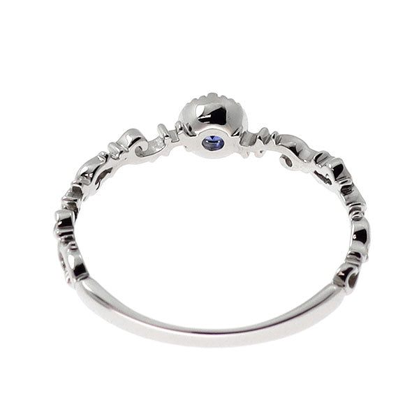 Pt900 サファイア リング 0.193ct