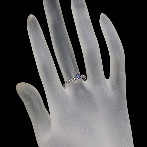 Pt900 サファイア リング 0.193ct