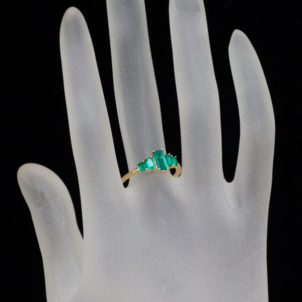 GSTV K18YG エメラルド リング 0.70ct