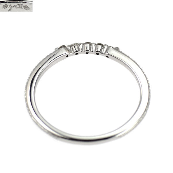 アガット K18WG ダイヤモンド リング 0.05ct