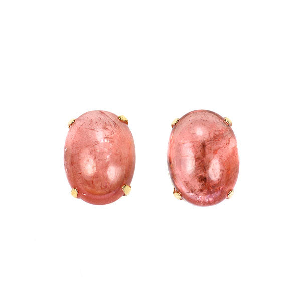新品 K18PG コロラド産ロードクロサイト ピアス 3.40ct【エスコレ】