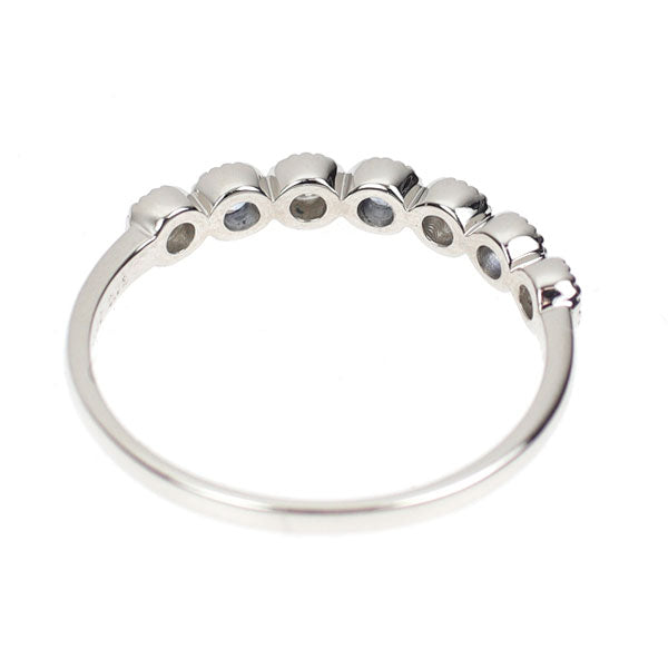 新品 希少 Pt950 アメリカ サンベニト産ベニトアイト ダイヤモンド リング 0.10ct D0.13ct 【エスコレ】ハーフエタニティ