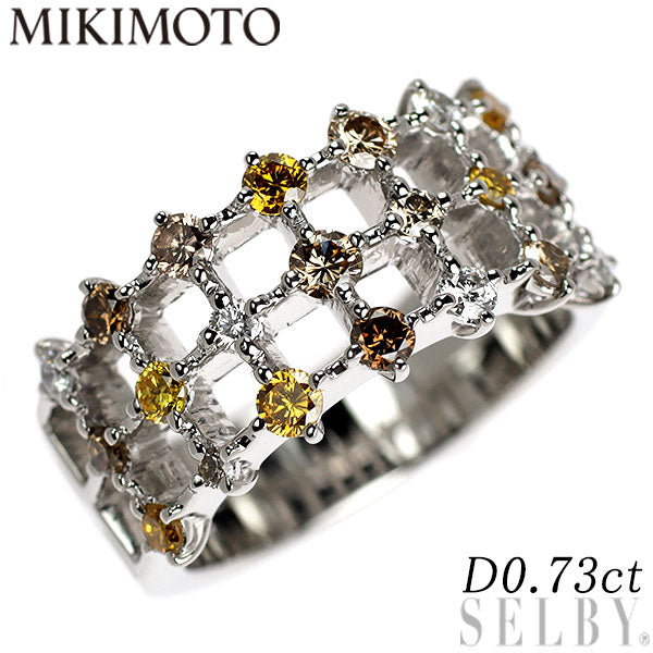 ミキモト Pt950 ダイヤモンド リング 0.73ct