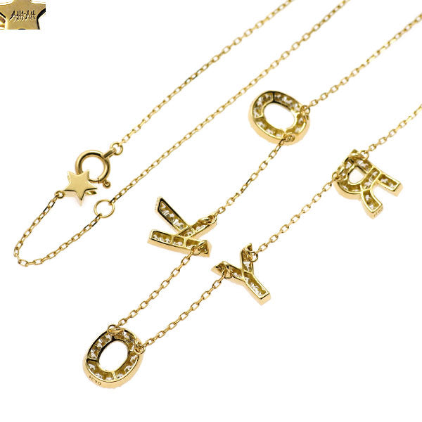 アーカー/ahkah K18YG ダイヤモンド ペンダントネックレス 1.08ct プルミエトワールパーソナライズ 「RYOKO」