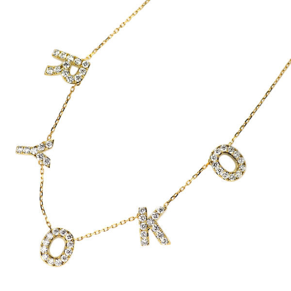 アーカー/ahkah K18YG ダイヤモンド ペンダントネックレス 1.08ct プルミエトワールパーソナライズ 「RYOKO」