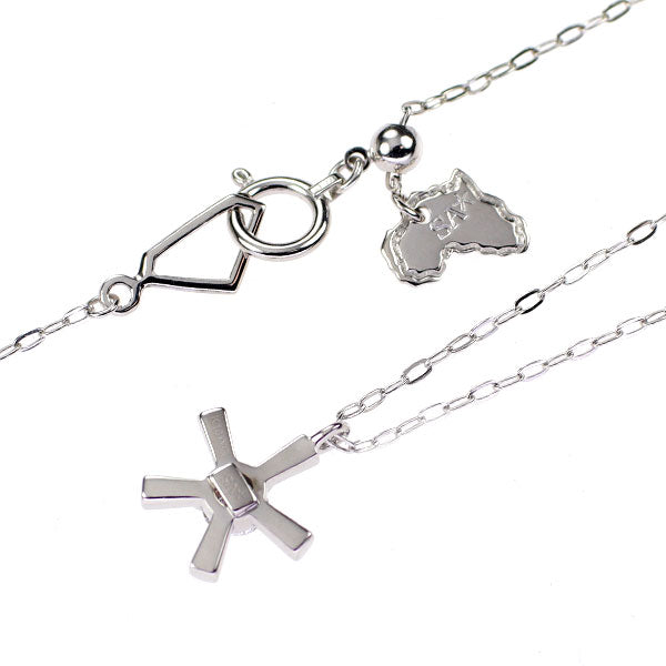 サバース K18WG ダイヤモンド ペンダントネックレス 0.19ct バースコレクション