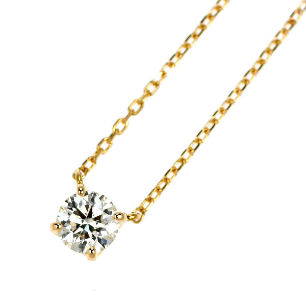 ヴァンドーム青山 K18YG ダイヤモンド ペンダントネックレス 0.273ct F SI1 3EX キャトル