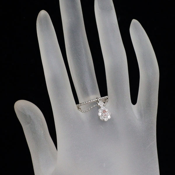 epoca 希少 Pt900 天然ピンクダイヤモンド リング 0.159ct D0.27ct