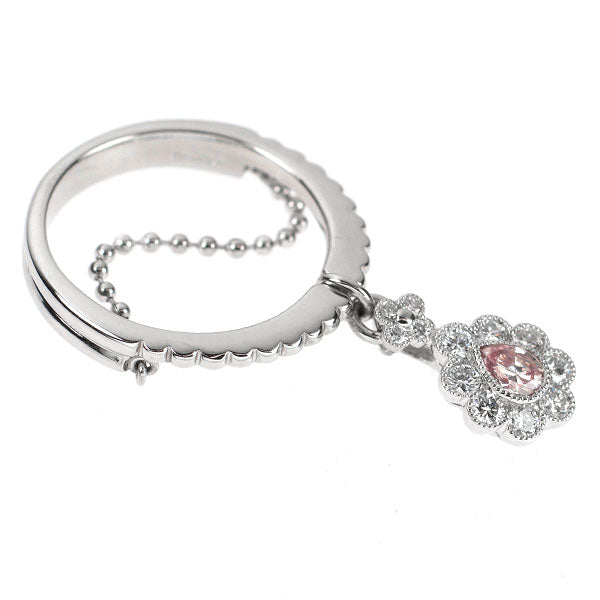 epoca 希少 Pt900 天然ピンクダイヤモンド リング 0.159ct D0.27ct