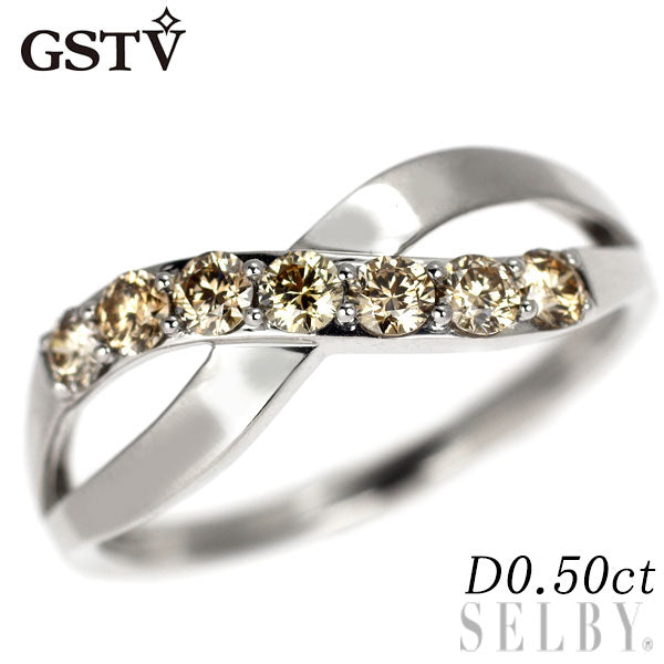 GSTV Pt950 ダイヤモンド リング 0.50ct