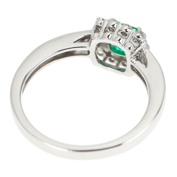 Pt950 エメラルド ダイヤモンド リング 0.35ct D0.23ct — セルビー