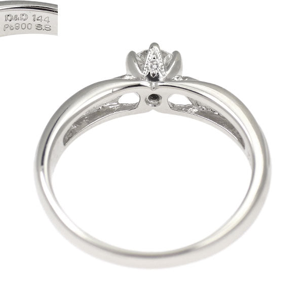 D&D144 Pt900 144面ダイヤモンド リング 0.27ct D0.12ct