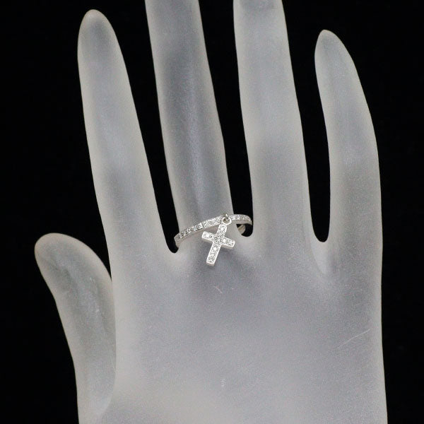 ヴァンドーム青山 K18WG ダイヤモンド リング 0.16ct クロス