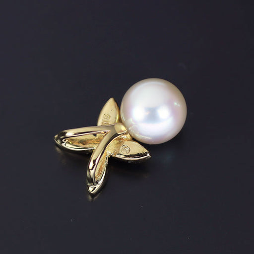 田崎真珠 K18YG アコヤ真珠 ペンダントトップ 径約6.8mm — セルビー