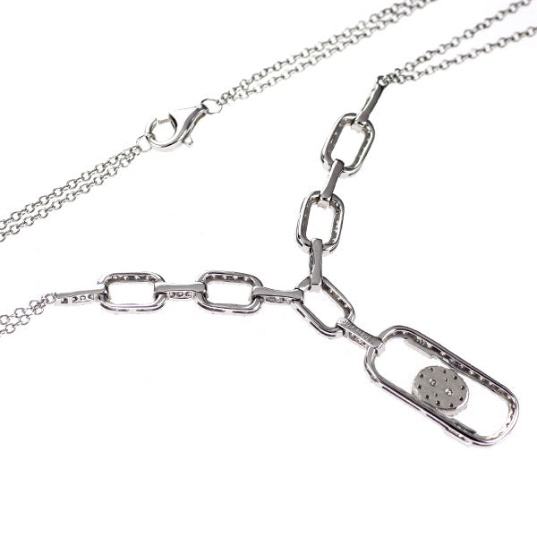 K18WG ダイヤモンド ペンダントネックレス 1.24ct