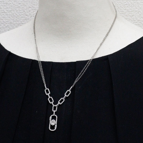 K18WG ダイヤモンド ペンダントネックレス 1.24ct