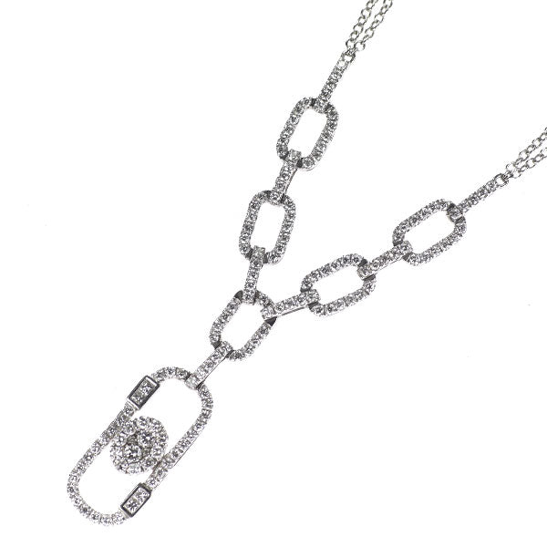 K18WG ダイヤモンド ペンダントネックレス 1.24ct