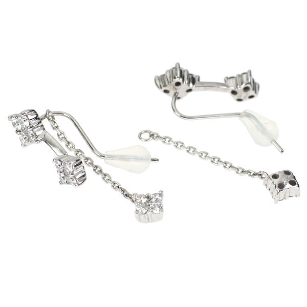 K18WG ダイヤモンド ピアス 1.00ct 2Way