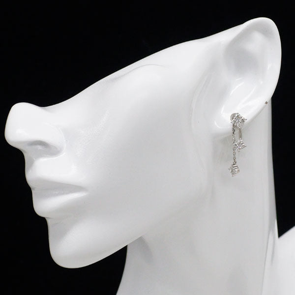 K18WG ダイヤモンド ピアス 1.00ct 2Way