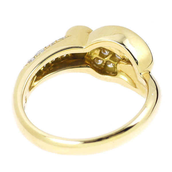 K18YG サファイア ダイヤモンド リング 0.26ct D0.43ct