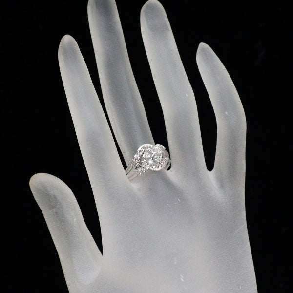 K18WG ダイヤモンド 天然ピンクダイヤモンド リング 0.72ct PD0.18ct
