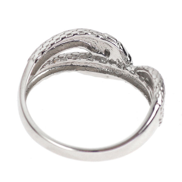 Pt950 ダイヤモンド リング 0.07ct 蛇 スネーク