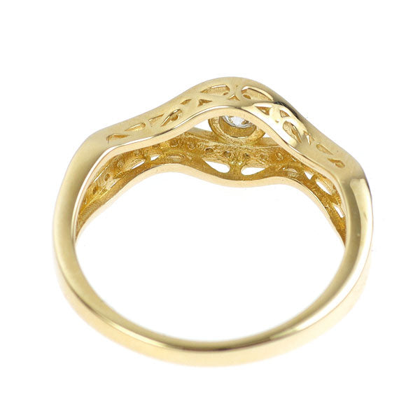 K18YG ダイヤモンド リング 0.32ct
