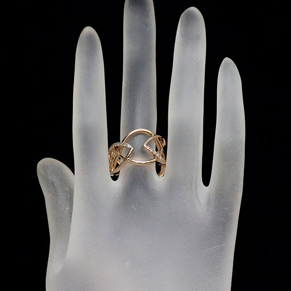 K18PG ダイヤモンド リング 0.26ct