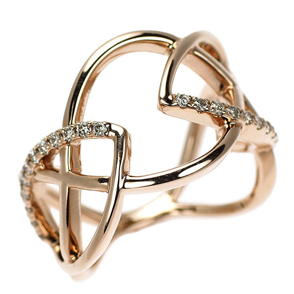 K18PG ダイヤモンド リング 0.26ct