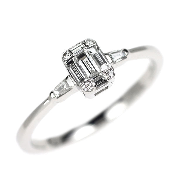 K18WG ダイヤモンド リング 0.24ct