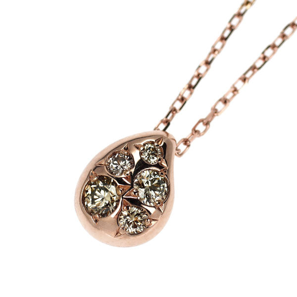 カシケイ/Kashikey K18PG ダイヤモンド ペンダントネックレス 0.10ct