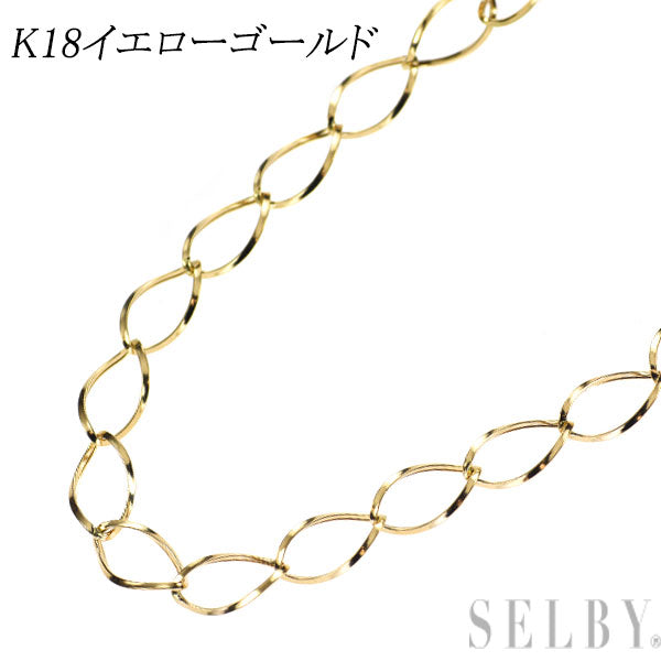 K18YG デザイン チェーンネックレス