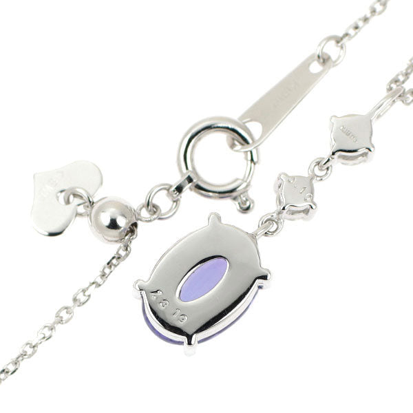 K18WG タンザナイト ダイヤモンド ペンダントネックレス 1.319ct D0.10ct
