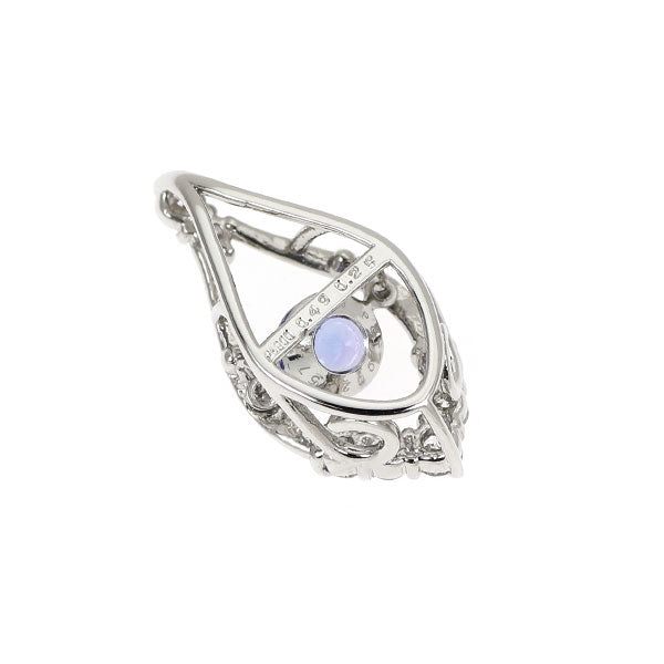 Pt900 タンザナイト ダイヤモンド ペンダントトップ 0.49ct 0.25ct ダンシング