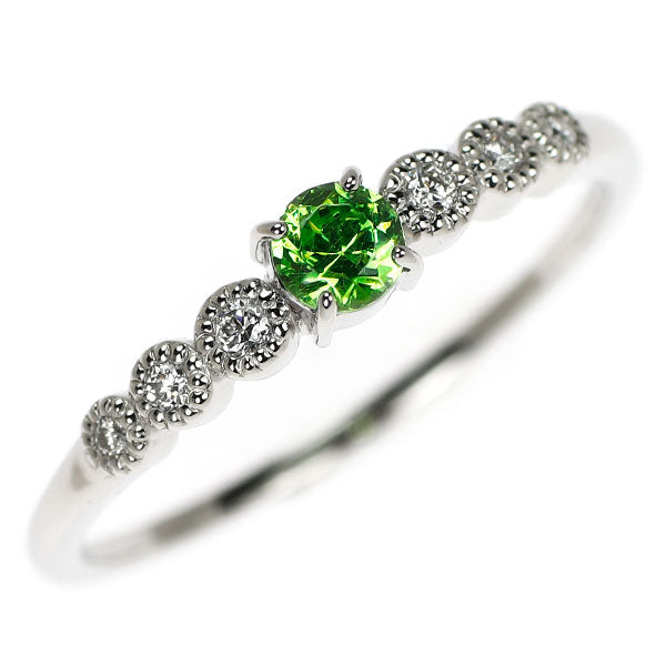 値下　ダイヤ デマントイドガーネットリング　11.5号 値下 ダイヤ デマントイドガーネットリング 11.5号 - メルカリ