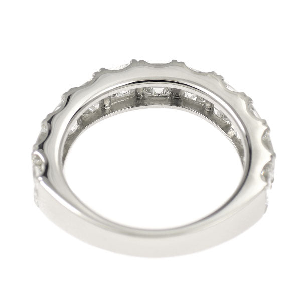 新品 Pt900 スクエアカット ダイヤモンド リング 3.007ct D-H SI1-2 ハーフエタニティ