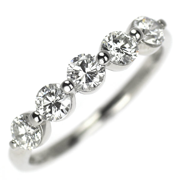 新品 Pt900 ダイヤモンド リング 0.754ct F-G SI1-2 VG-G 一文字