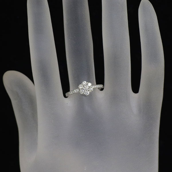 新品 Pt900 ダイヤモンド リング 0.050ct D VVS1 EXHC D0.45ct