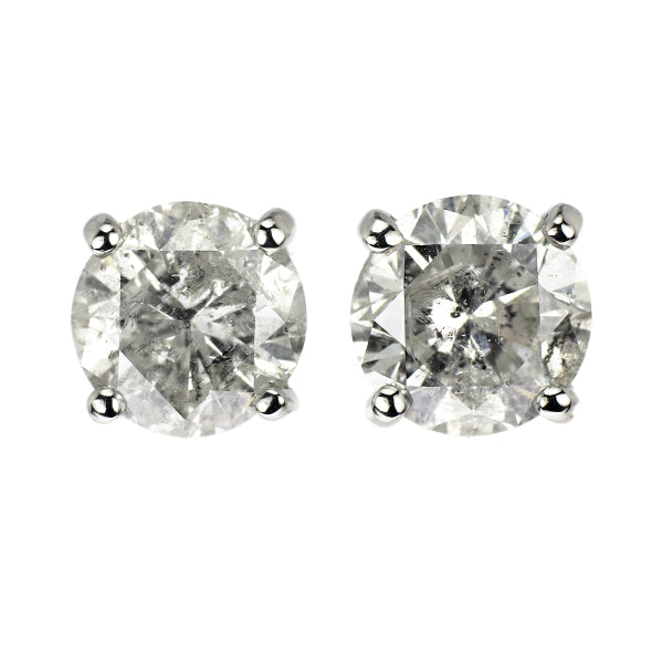 新品 Pt900 片側LDH ダイヤモンド ピアス 5.376ct J I2 G/Fair