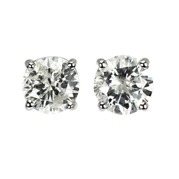 新品 Pt900 片側LDH ダイヤモンド ピアス 2.236ct I/J I2 VG/G