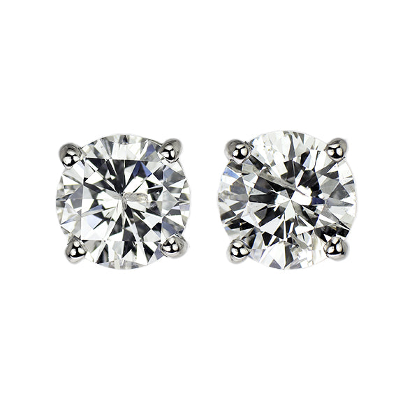新品 Pt900 ダイヤモンド ピアス 2.285ct F/G I1 VG/G