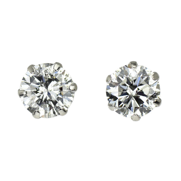 新品 Pt900 ダイヤモンド ピアス 1.315ct F I1 G