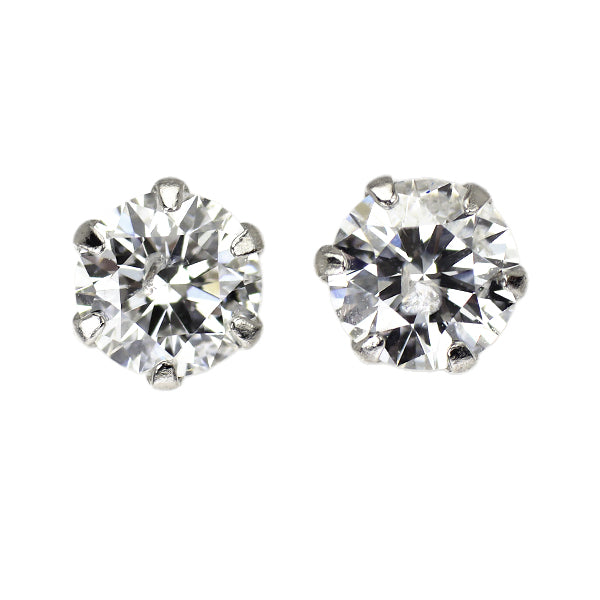 新品 Pt900 ダイヤモンド ピアス 0.620ct E I1 EX