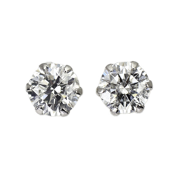 新品 Pt900 ダイヤモンド ピアス 0.638ct G/H I1 EX — セルビー