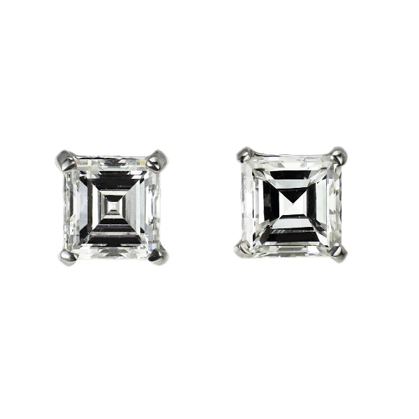 新品 Pt900 カレカット ダイヤモンド ピアス 0.652ct E/F VS1