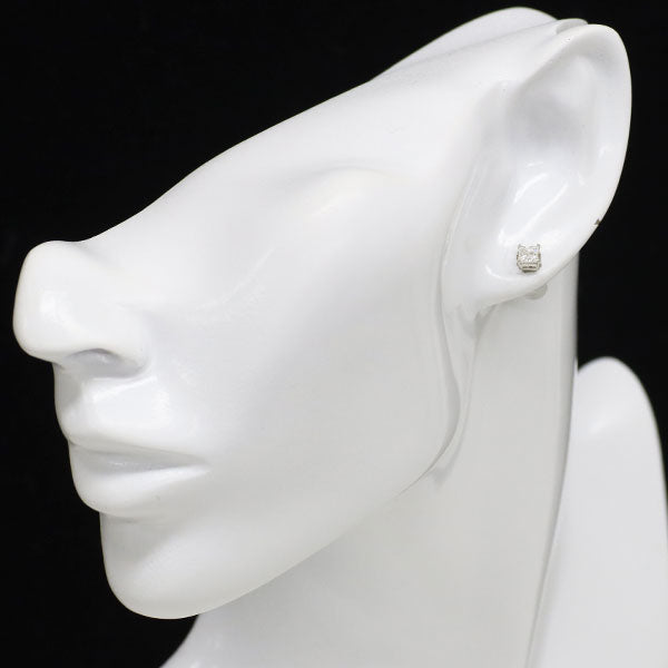 新品 Pt900 プリンセスカット ダイヤモンド ピアス 0.665ct E/F VS1