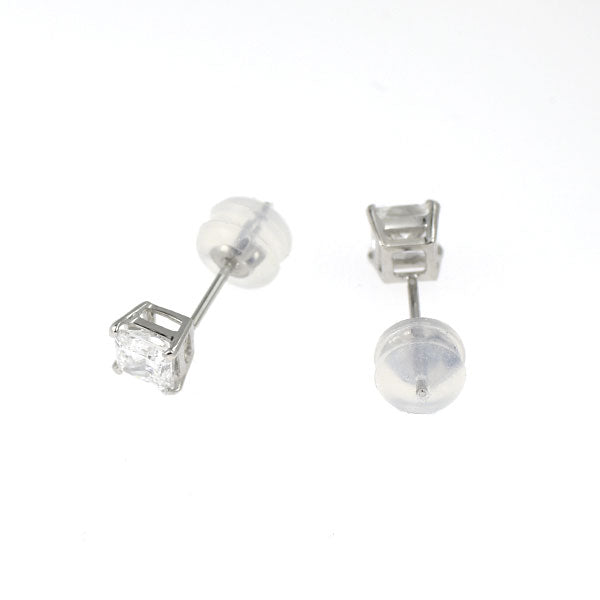 新品 Pt900 プリンセスカット ダイヤモンド ピアス 0.656ct E/F VS2