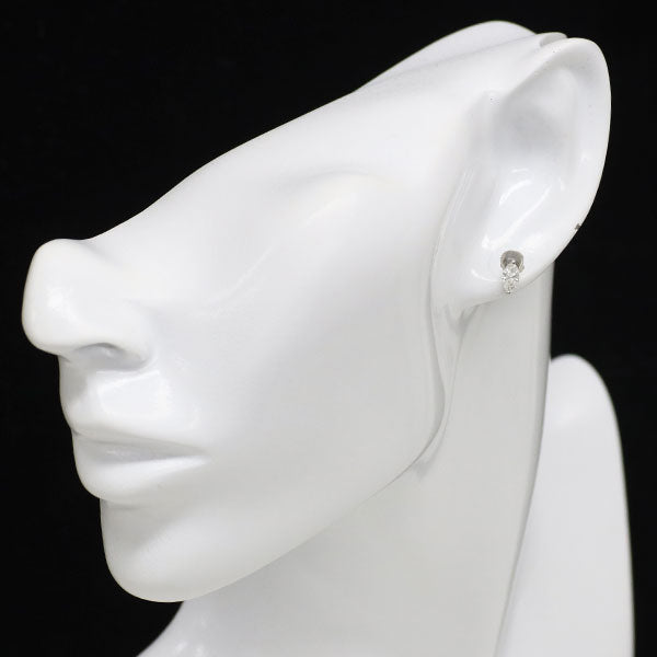 新品 Pt900 マーキスカット ダイヤモンド ピアス 0.443ct G SI2