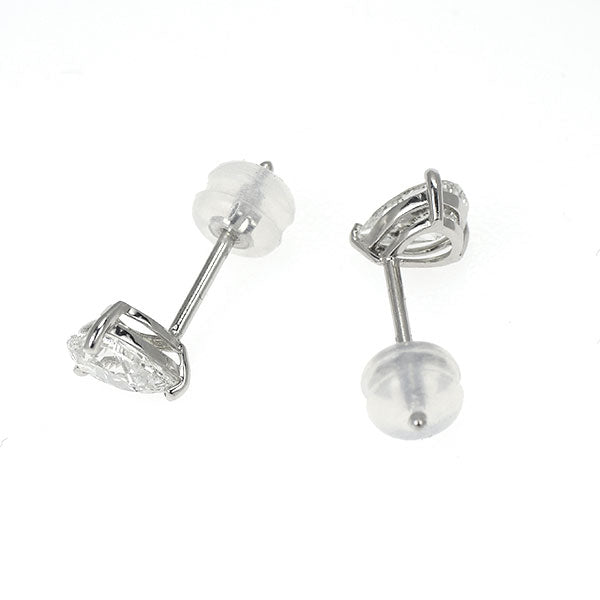 新品 Pt900 ペアシェイプカット ダイヤモンド ピアス 1.095ct H SI2
