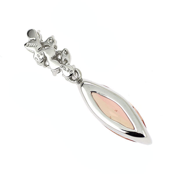 Pt900 シェリーカラー インペリアル トパーズ ダイヤモンド ペンダントトップ 1.58ct D0.14ct